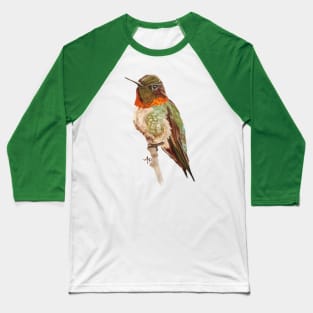 Morning Ruby-throated Hummingbird Baseball T-Shirt